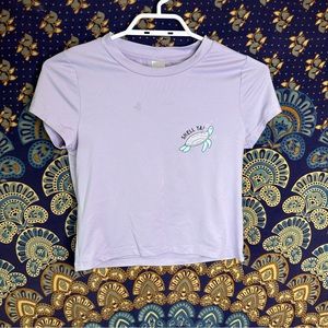 🐾free w/purchase🐾 lilac purple crop top